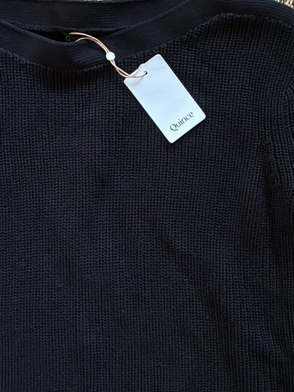 Quince Women's 100% Organic Cotton Fisherman Boatneck Sweater, Size M